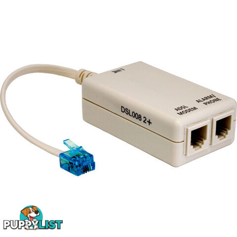 DSL008/2+ ADSL2+ LINE FILTER & SPLITTER TELSTRA CERTIFIED TEL1192