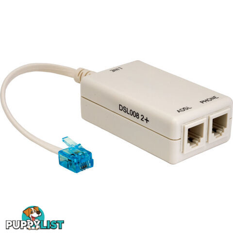 DSL008/2+ ADSL2+ LINE FILTER & SPLITTER TELSTRA CERTIFIED TEL1192