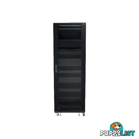 CFR2136B1 36U AV RACK WITH SHELVES ANDDOOR REMOVABLE BACK AND SIDE PANELS