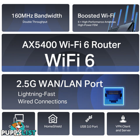 AX72PRO ARCHER AX5400 MULTI-GIGABIT WIFI6 ROUTER