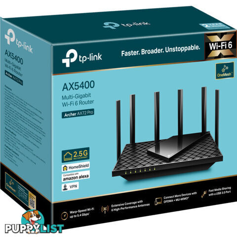 AX72PRO ARCHER AX5400 MULTI-GIGABIT WIFI6 ROUTER