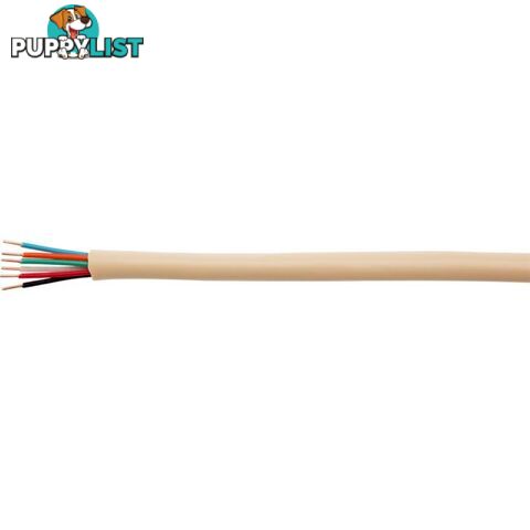 3PRTEL-1M ROUND TELEPHONE CABLE - 1M 6 CORE / 3 PAIR - PER METRE