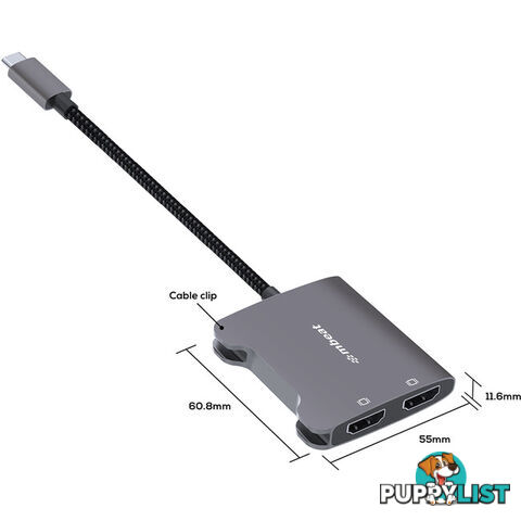 CDHD USB-C TO DUAL HDMI ADAPTER 4K TOUGHLINK