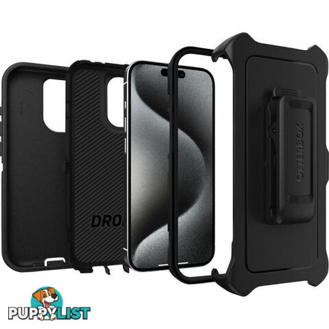 IPH15PDB DEFENDER IPHONE 15 PRO(6.1") CASE BLACK