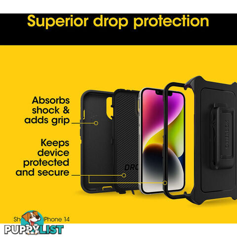 IPH15PDB DEFENDER IPHONE 15 PRO(6.1") CASE BLACK