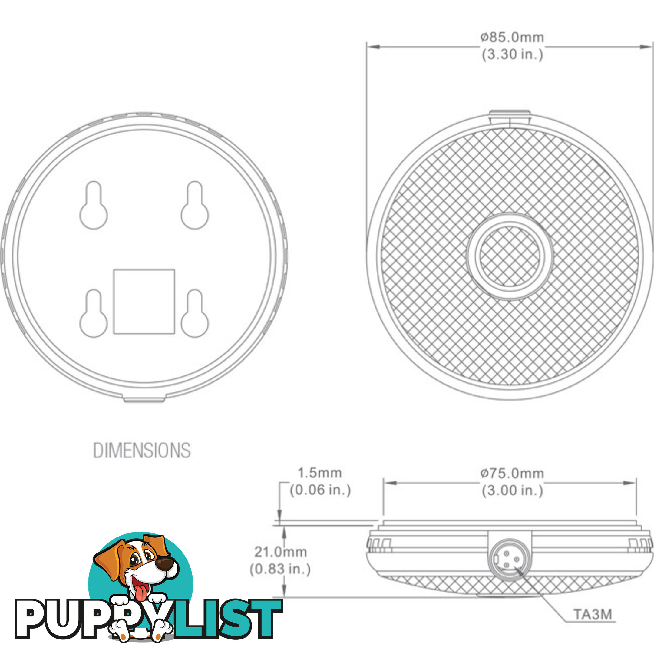 IMBOW BOUNDARY CONDENSER MICROPHONE WHITE