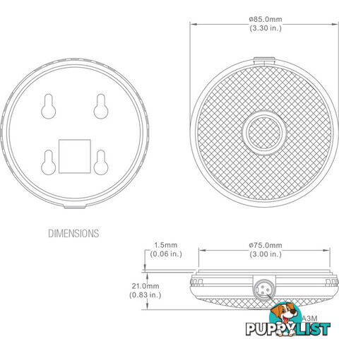 IMBOW BOUNDARY CONDENSER MICROPHONE WHITE