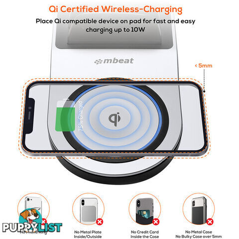 UWC5K USB-C AND QI WIRELESS CHARGER GORILLA POWER