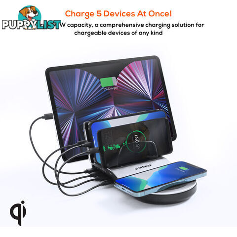 UWC5K USB-C AND QI WIRELESS CHARGER GORILLA POWER