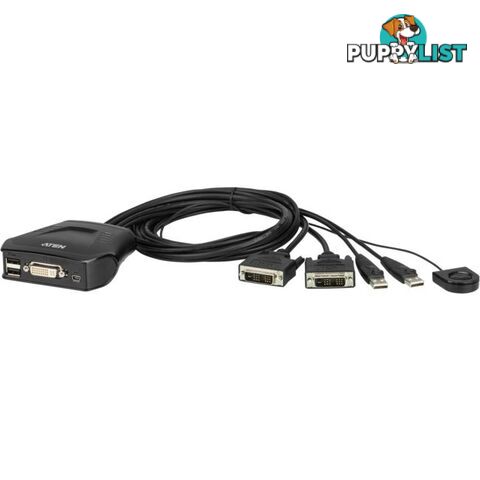 CS22D 2 PORT USB DVI-D KVM SWITCH SELECTOR 1.2M CORD