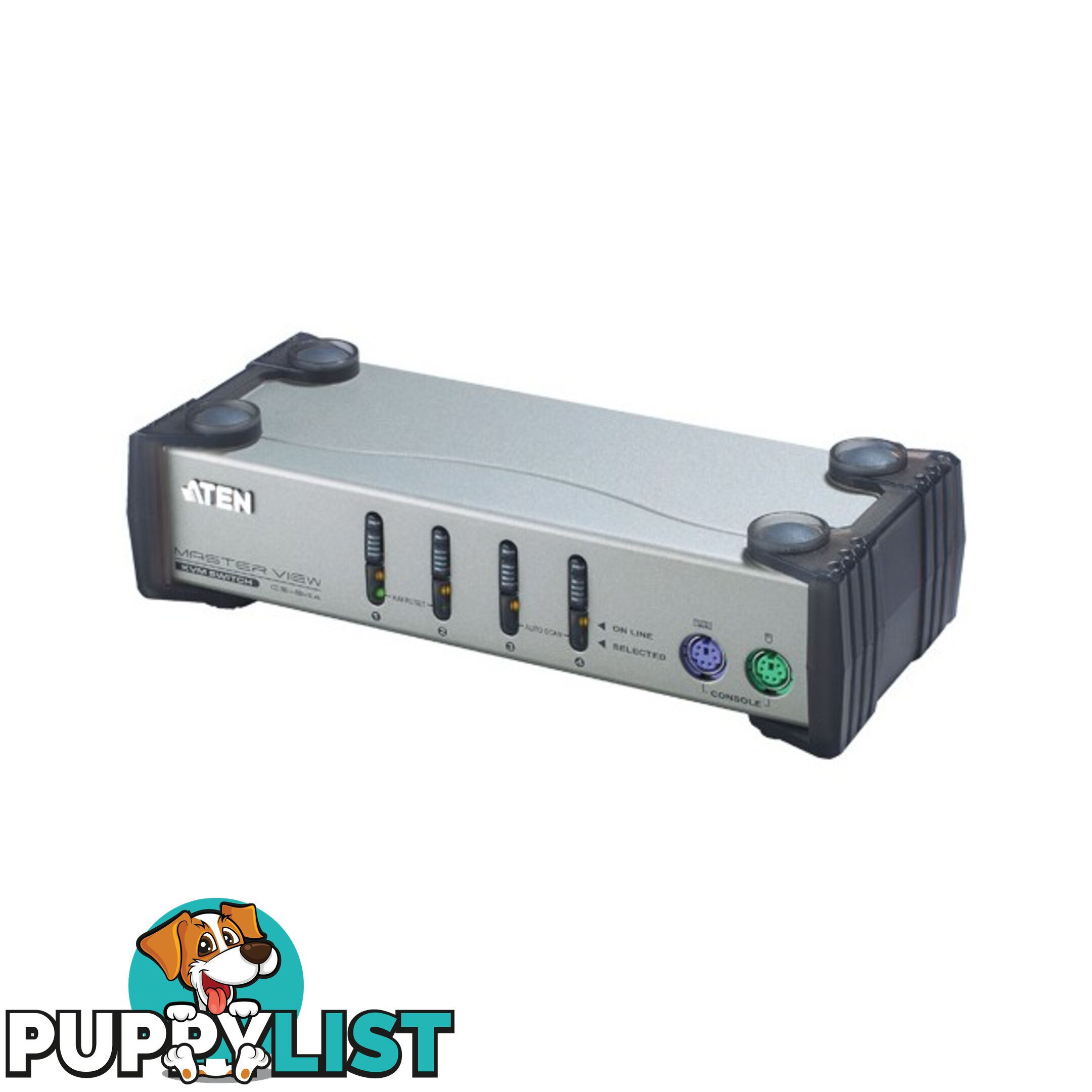 CS84A 4 WAY MANUAL KVM SWITCH BOX WITH EMULATION, PS2 CONNECTION