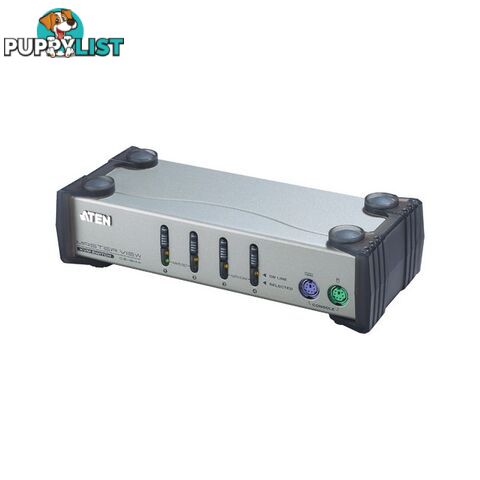 CS84A 4 WAY MANUAL KVM SWITCH BOX WITH EMULATION, PS2 CONNECTION