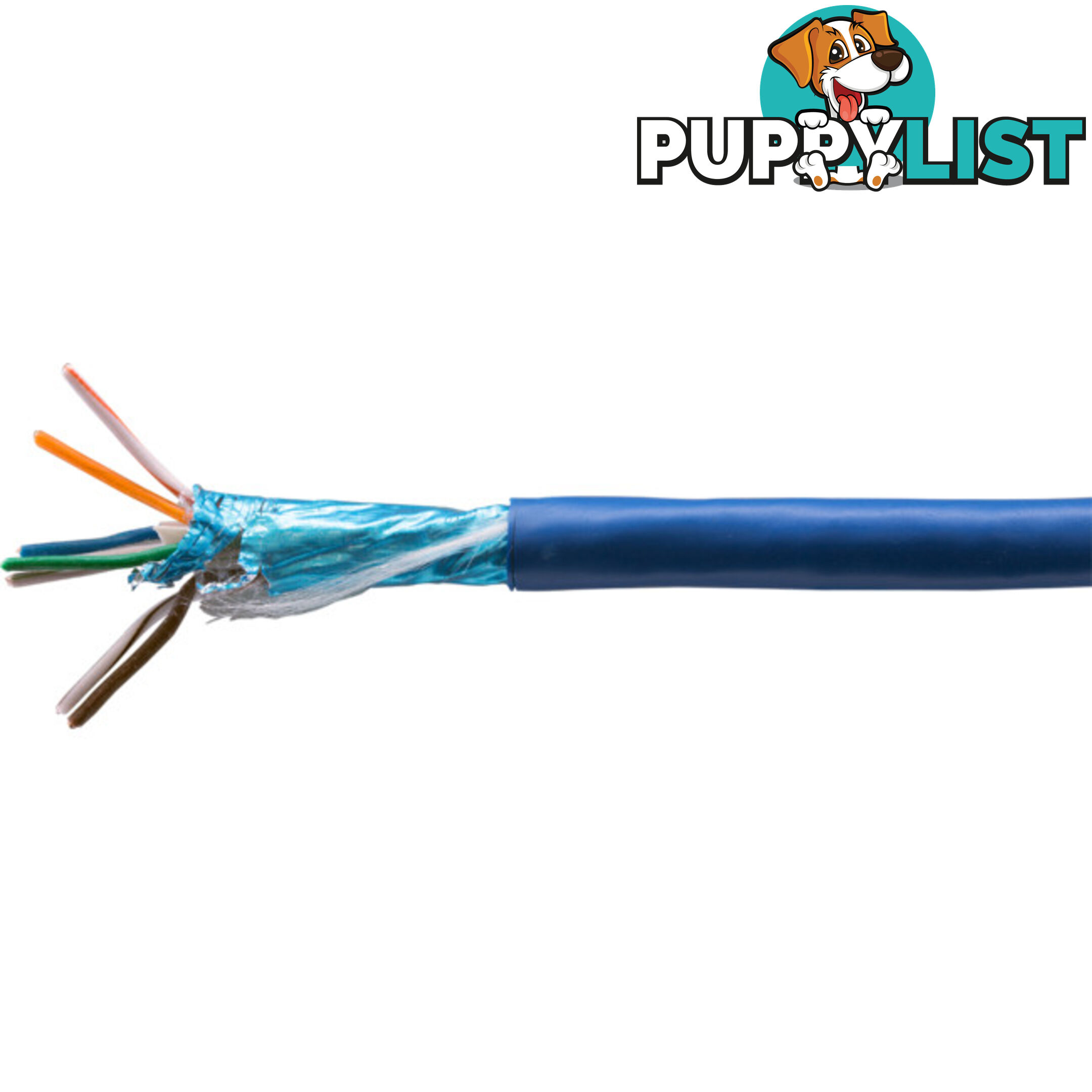 FTPC6ABL-1M F/UTP CAT6A SOLID BLUE CABLE1M -PER METRE FOIL SHIELDED CABLE