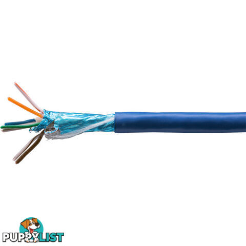 FTPC6ABL-1M F/UTP CAT6A SOLID BLUE CABLE1M -PER METRE FOIL SHIELDED CABLE