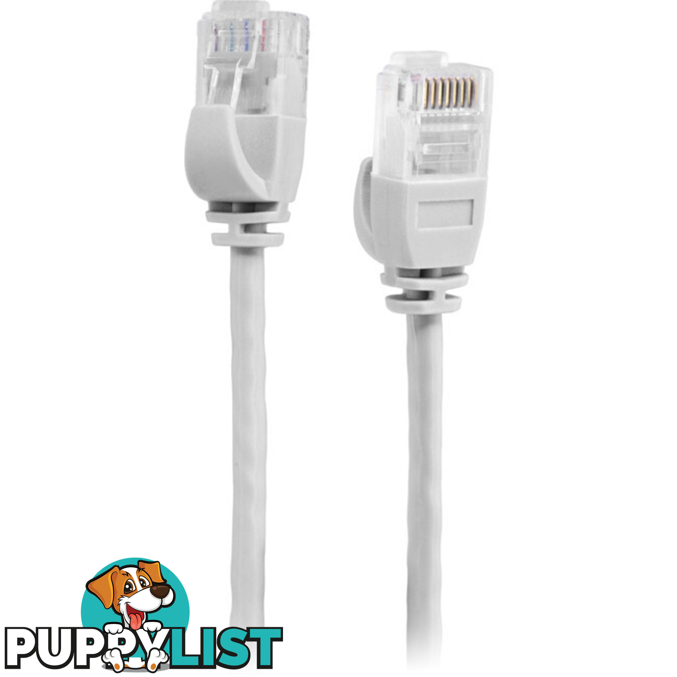 LC6SL0500WH 5M SLIM CAT6 PATCH LEAD WHITE ULTRA THIN