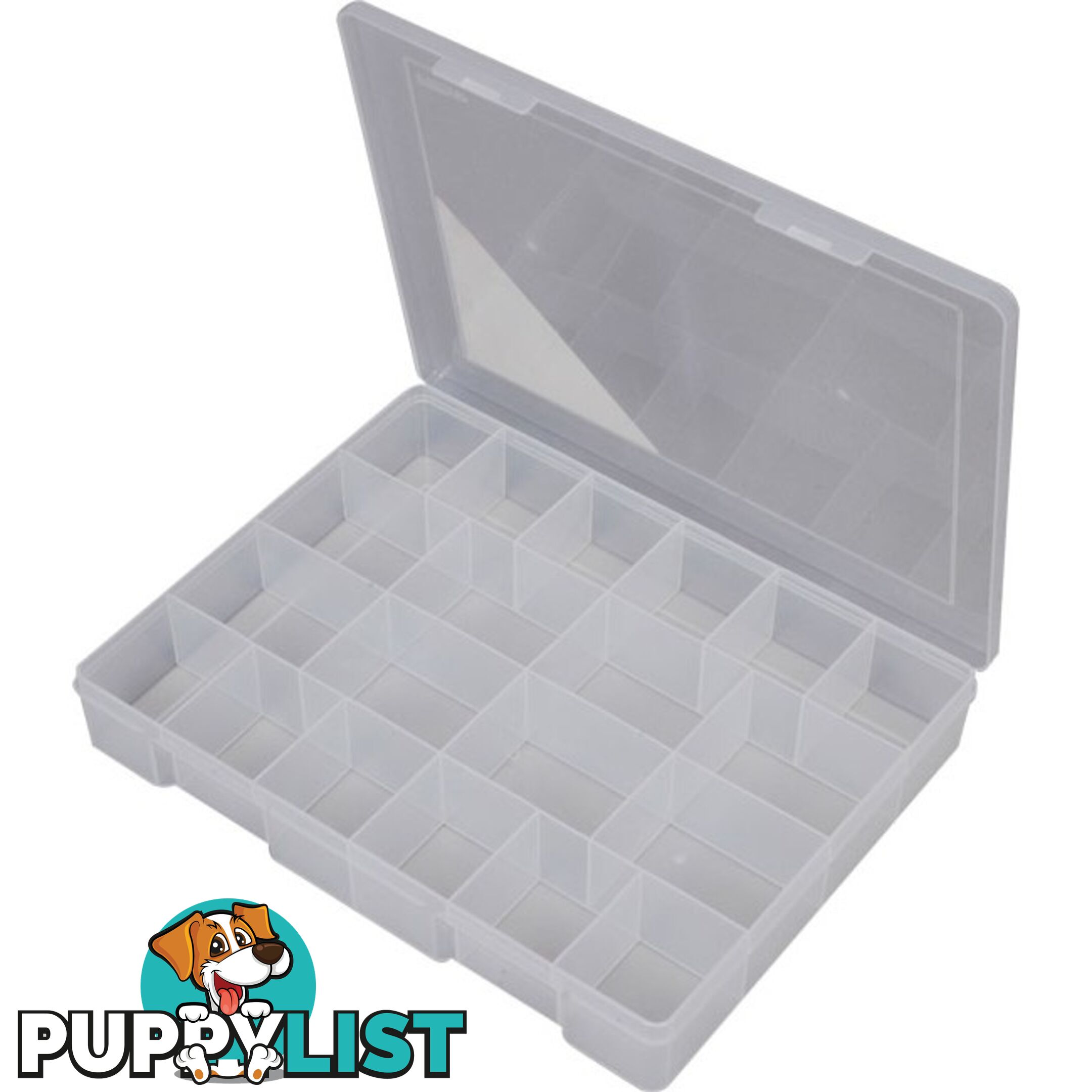 1H097 20 COMPARTMENT STORAGE BOX EXTRA LARGE PLASTIC CASE