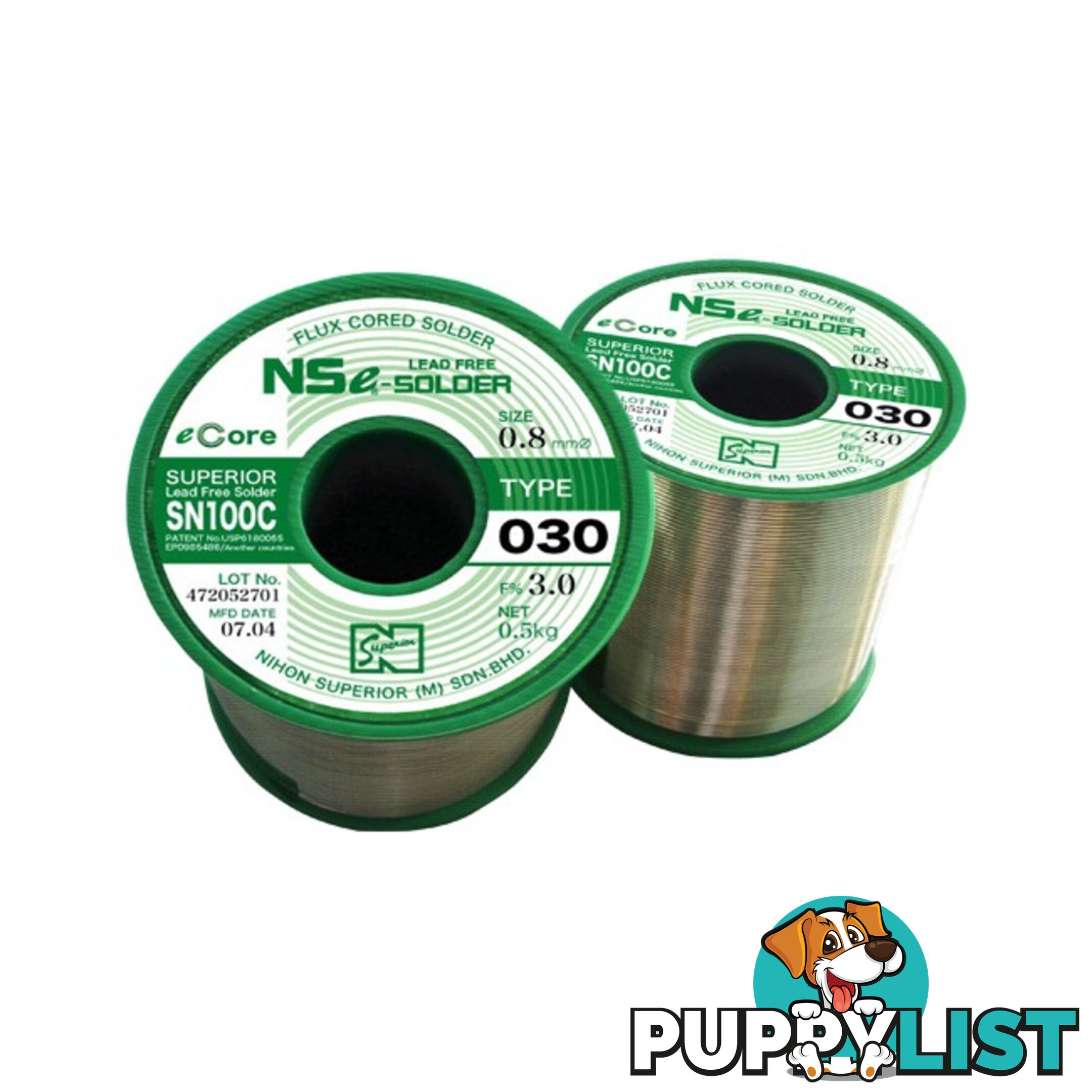 LF1.6SN100C.5K 1.6MM LEAD FREE SOLDER 500G NIHON SUPERIOR SN100C