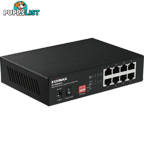 ES1008PHEV2 8 PORT POE SWITCH WITH DIP 4 X POE PORTS 200M