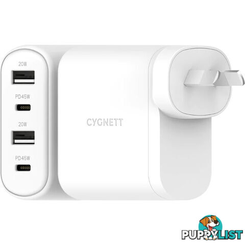 45WUCWC 45W MULTIPORT FAST WALL CHARGER USB-C USB-A POWERPLUS