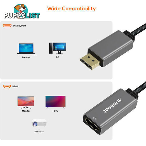 LC7982 DISPLAY PORT TO HDMI ADAPTER 4K TOUGHLINK