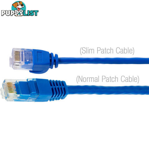 LC6SL0025WH 0.25M SLIM CAT6 PATCH LEAD WHITE ULTRA THIN