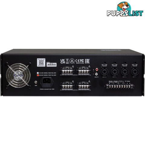 MPA4150 4 ZONE CLASS D AMPLIFIER WITH MP3 USB BT 150W*4 5 LINE/MIC IN