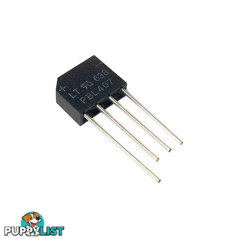 PBL407 4AMP 1000V SILICON BRIDGE RECTIFIER DIODE (KBL407)