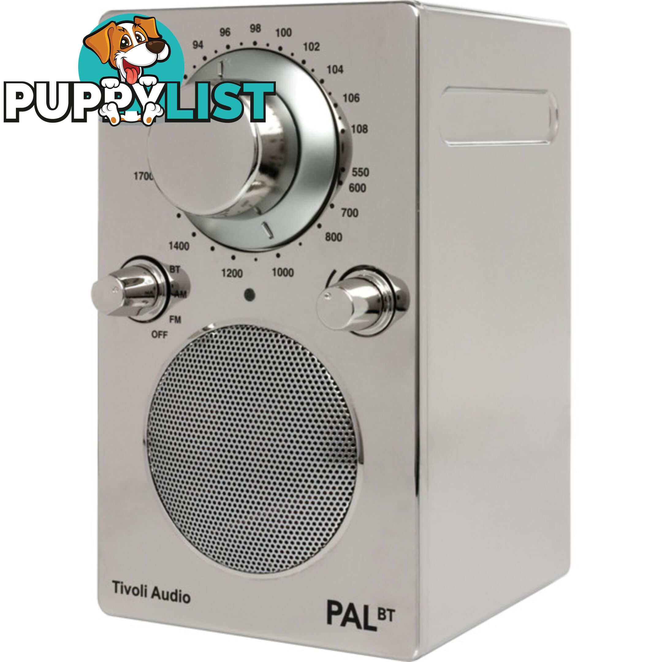 PALBT-CHR BLUETOOTH / FM / AM PORTABLE RADIO - CHROME