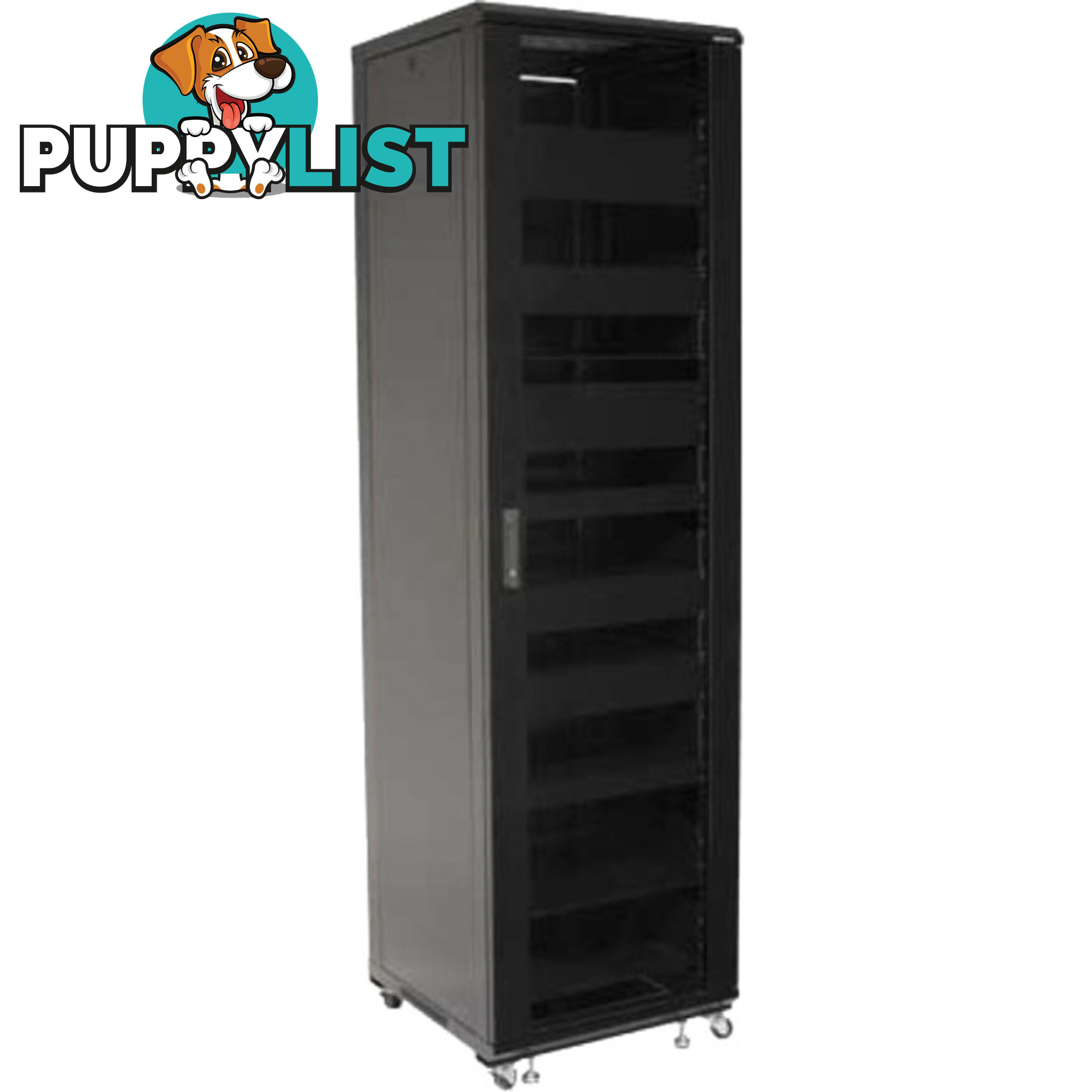 CFR2144B1 44U AV RACK WITH SHELVES ANDDOOR REMOVABLE BACK AND SIDE PANELS