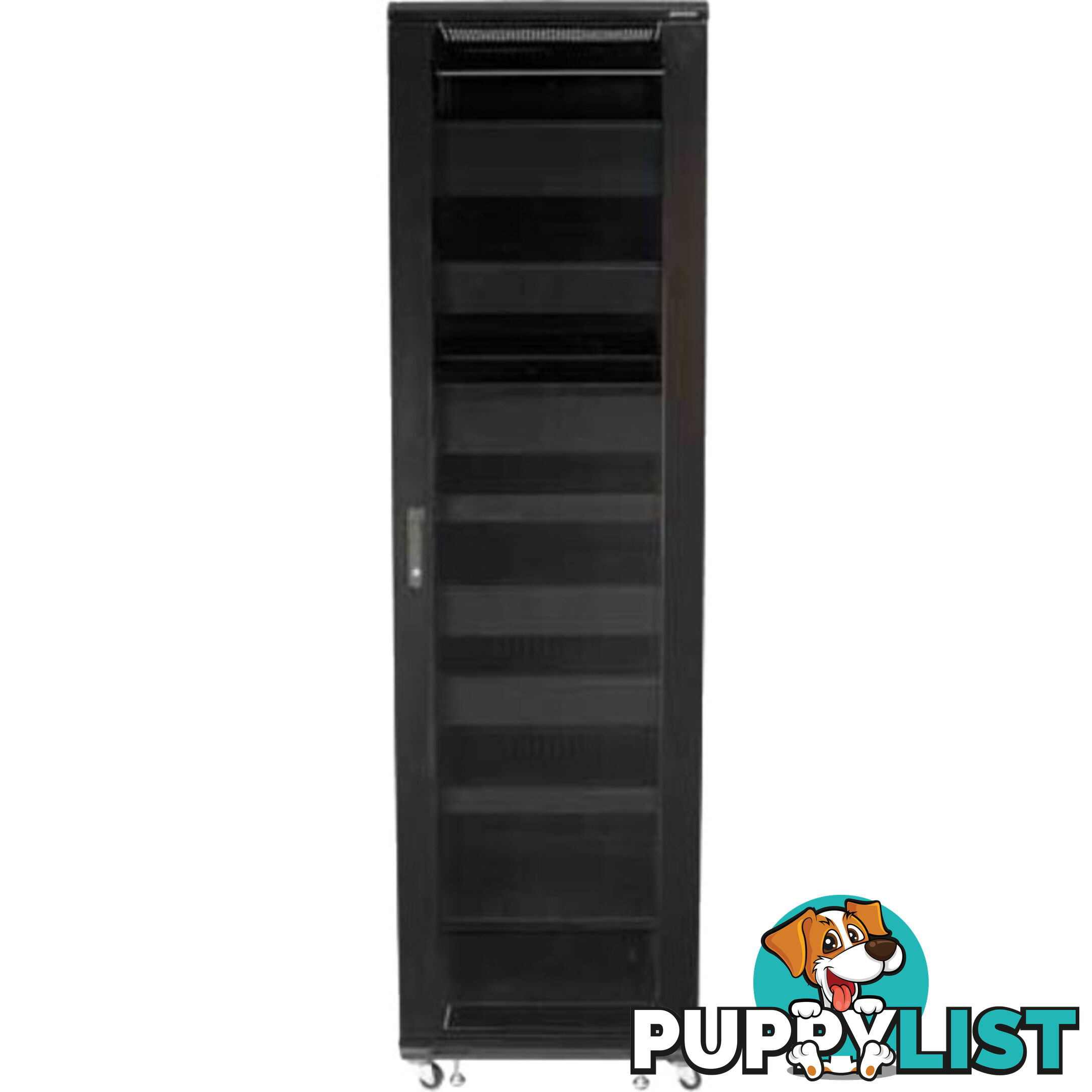 CFR2144B1 44U AV RACK WITH SHELVES ANDDOOR REMOVABLE BACK AND SIDE PANELS