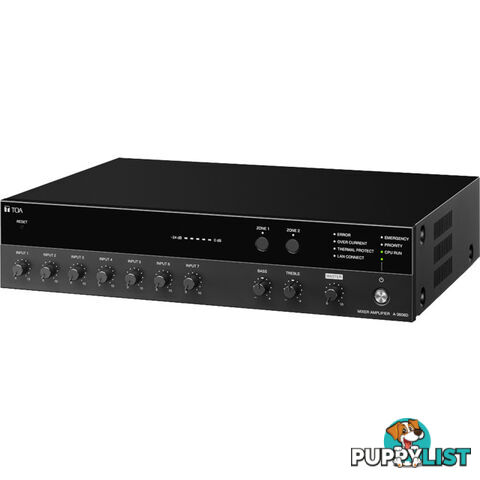 A3606D 60W NETWORK CLASS D MIXER AMP 2 ZONE 7 INPUTS 100V-18/16 OHM