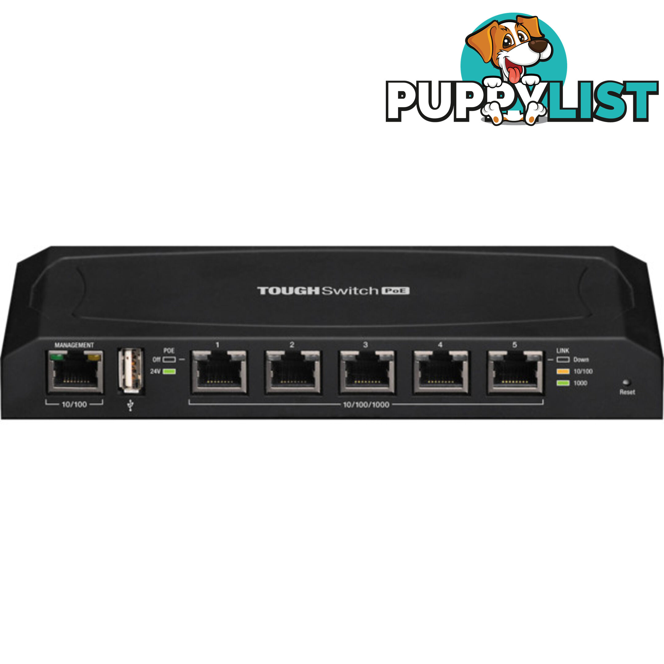 ES-5XP 5 PORT 24V POE MANAGED SWITCH GIGABIT 60W EDGESWITCH XP