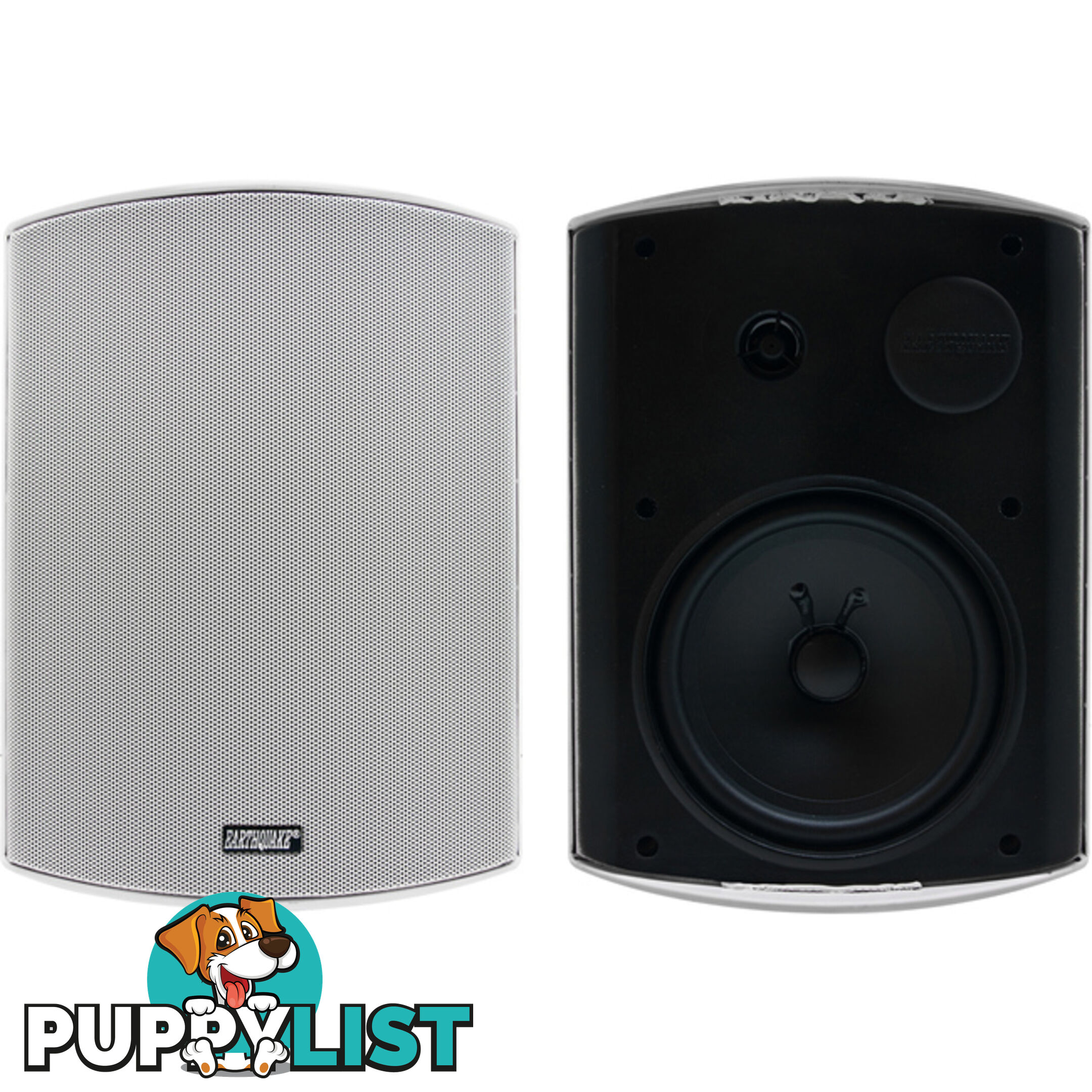 AWS602W 6.5" INDOOR/OUTDOOR SPEAKERS PAIR WHITE EARTHQUAKE