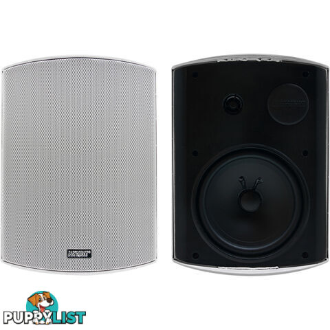 AWS602W 6.5" INDOOR/OUTDOOR SPEAKERS PAIR WHITE EARTHQUAKE