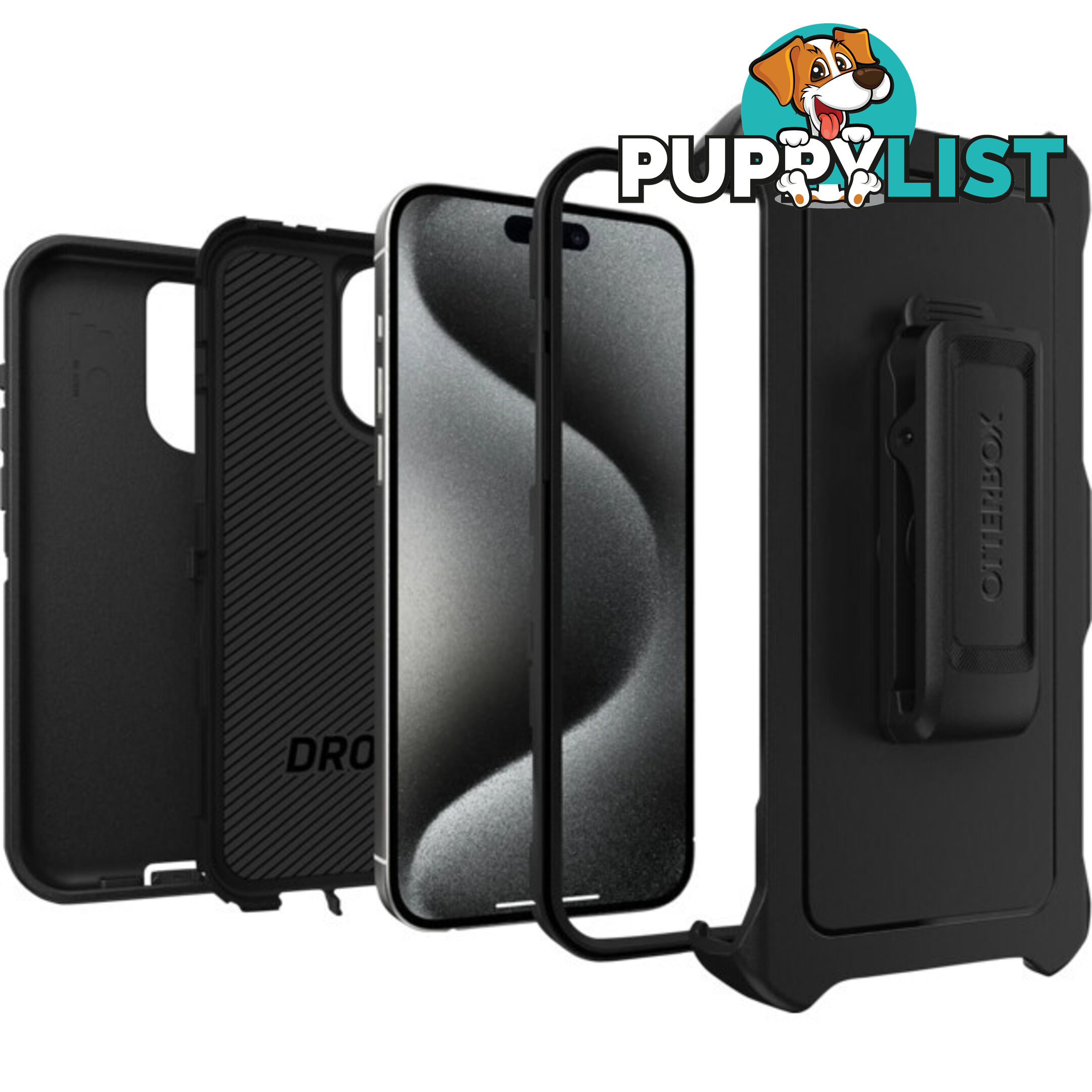 IPH15PMDB DEFENDER IPHONE 15 PRO MAX(6.7") CASE BLACK