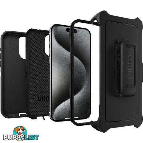 IPH15PMDB DEFENDER IPHONE 15 PRO MAX(6.7") CASE BLACK