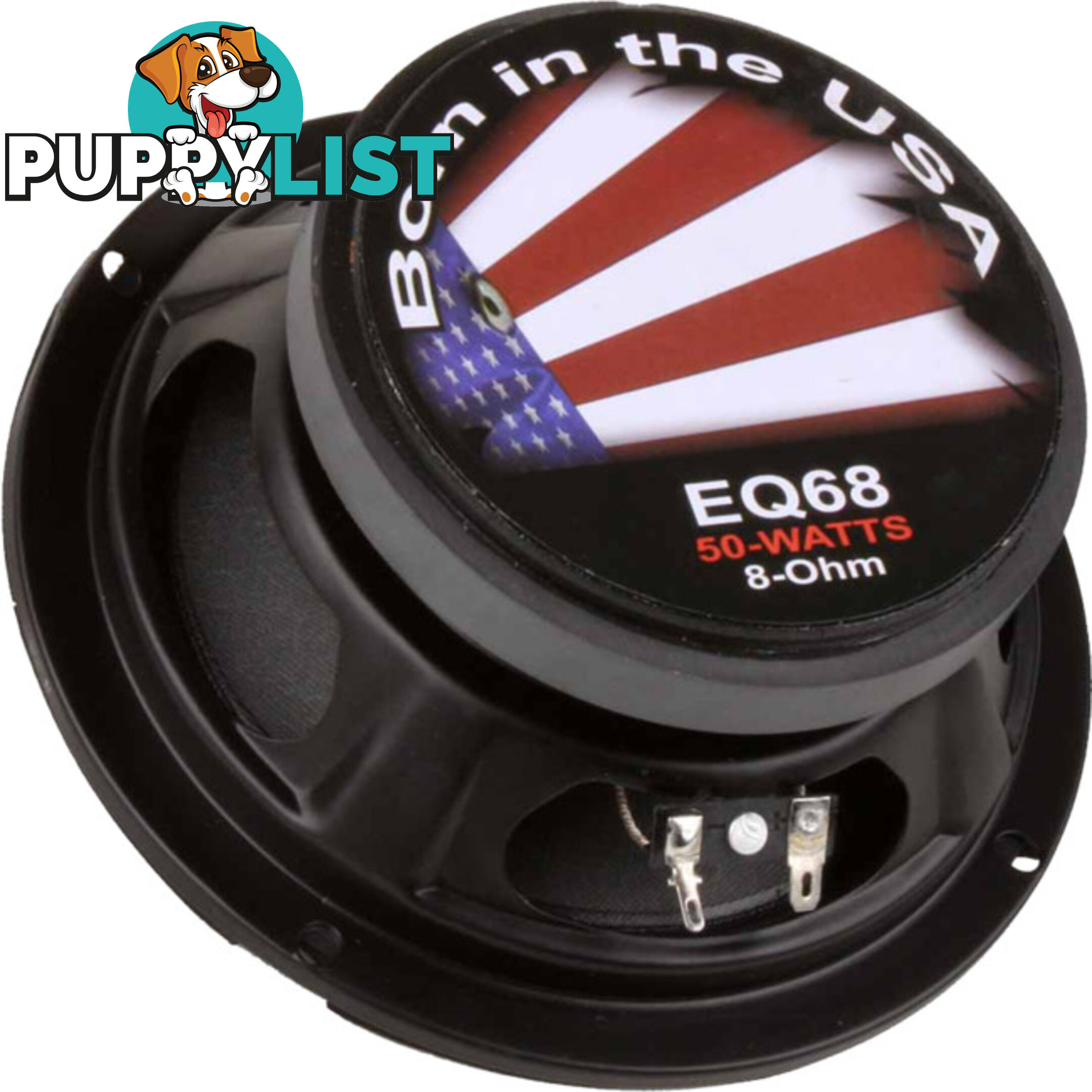 EQ6-8 6.5CLOTH SPEAKER-VENTED BASKET 6.5 INCH MIDBASS, 65W, 8 OHM