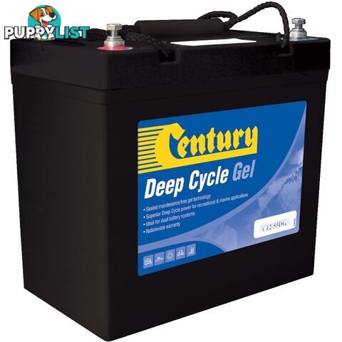 C12-55DG 12V 55AMP DEEP CYCLE GEL BATTERY - CENTURY