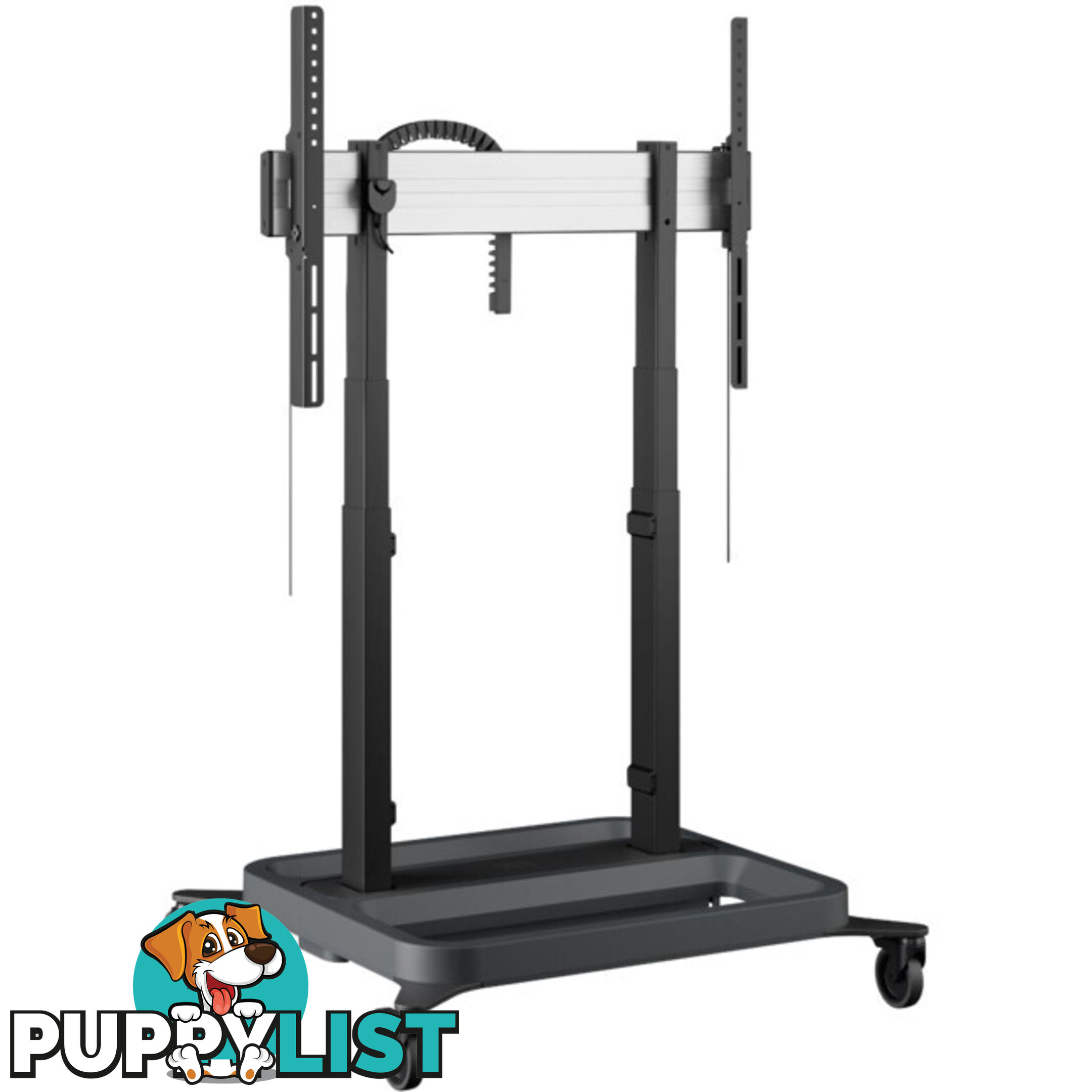 RISE5205 MOTORIZED DISPLAY LIFT TROLLEY - STANDARD WHEELS 50MM PER SEC SPEED - UP TO 86" -120KG DISPLAY