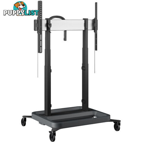 RISE5205 MOTORIZED DISPLAY LIFT TROLLEY - STANDARD WHEELS 50MM PER SEC SPEED - UP TO 86" -120KG DISPLAY