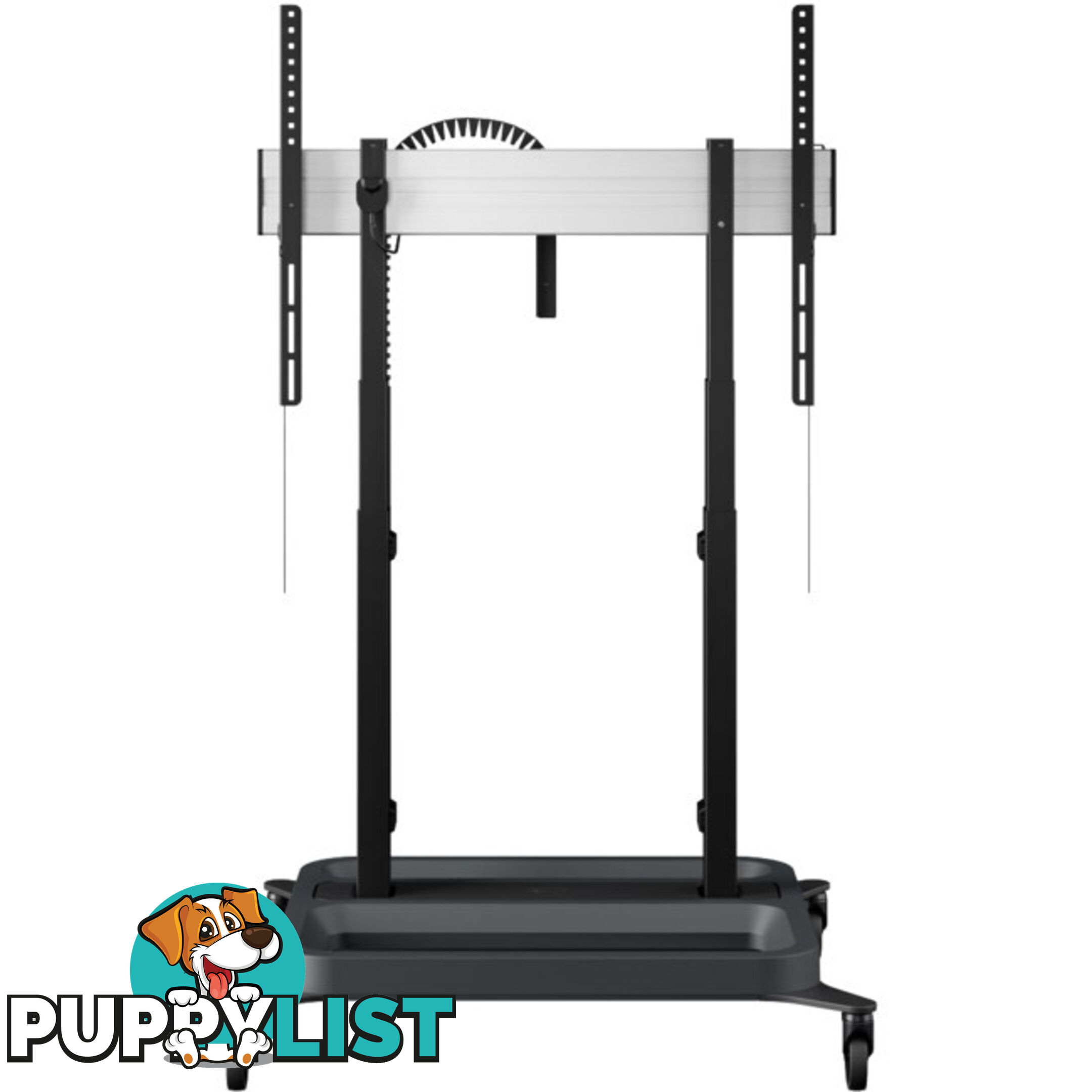 RISE5205 MOTORIZED DISPLAY LIFT TROLLEY - STANDARD WHEELS 50MM PER SEC SPEED - UP TO 86" -120KG DISPLAY