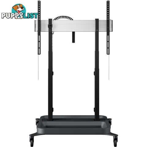 RISE5205 MOTORIZED DISPLAY LIFT TROLLEY - STANDARD WHEELS 50MM PER SEC SPEED - UP TO 86" -120KG DISPLAY