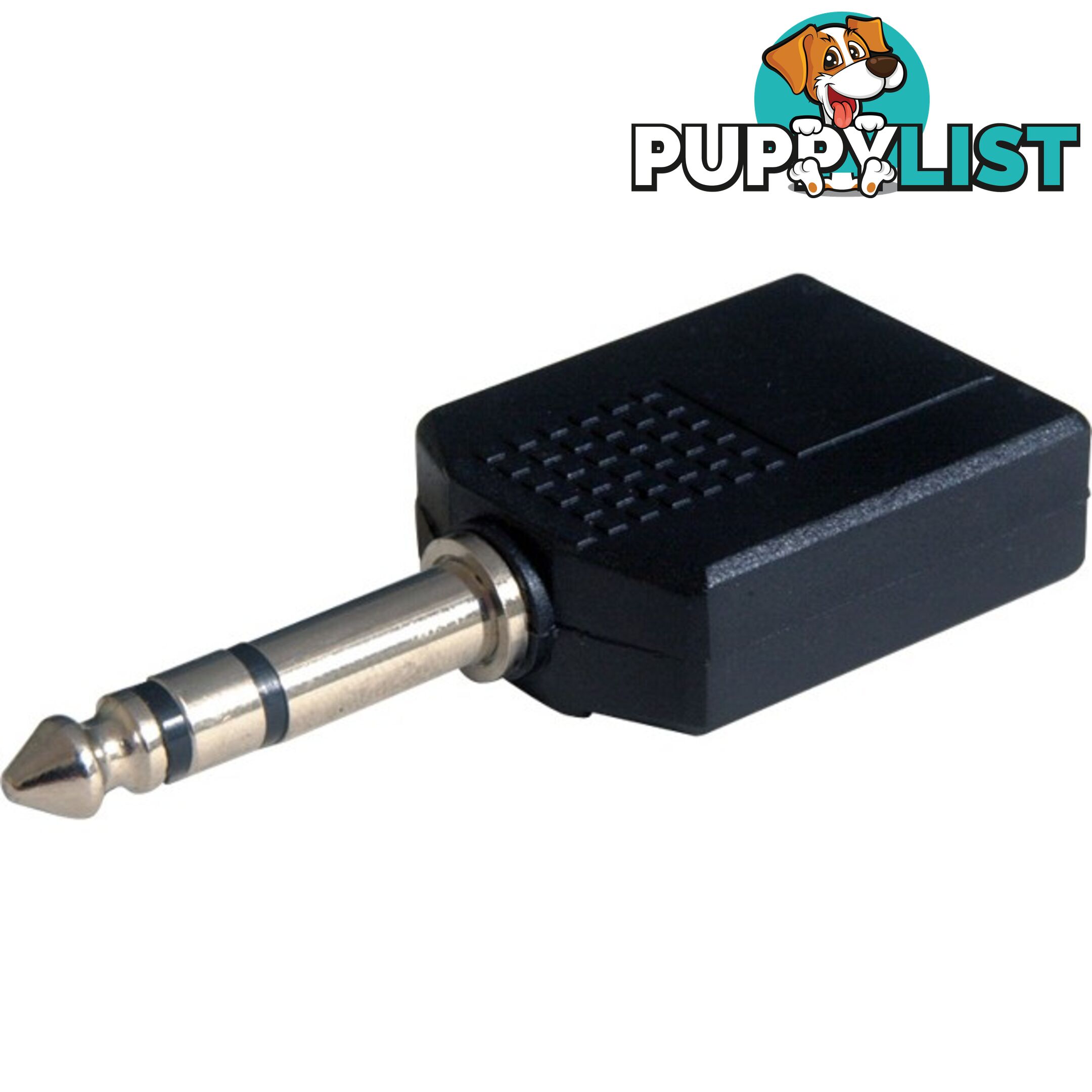 PA1830 6.3MM STEREO PLUG TO 2X 6.3MM TWIN SPLITTER SOCKETS ADAPTOR