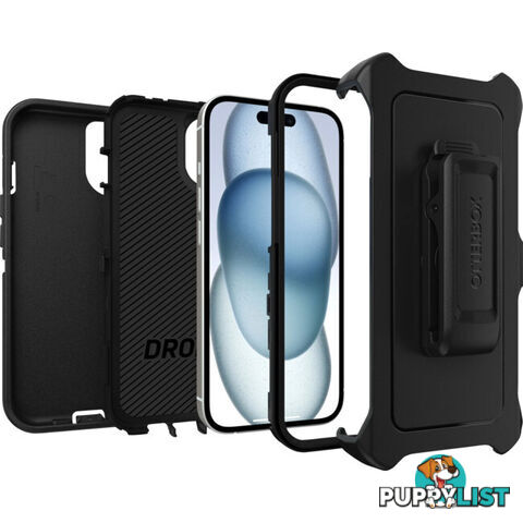 IPH15DB DEFENDER IPHONE 15 (6.1") CASE BLACK