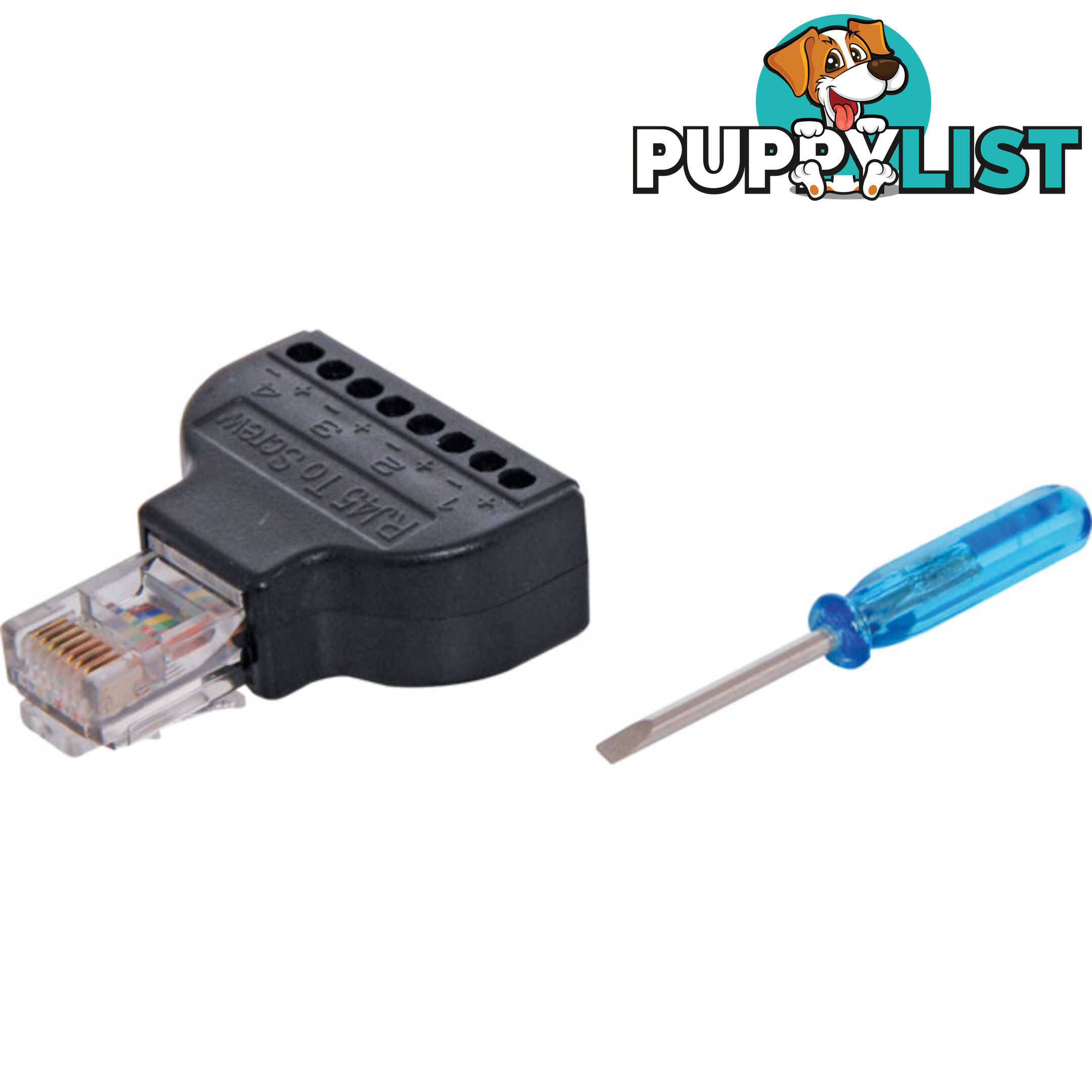 PK4008 RJ45 SCREW TERMINAL MODULAR PLUG 568B WIRING