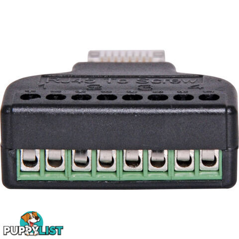 PK4008 RJ45 SCREW TERMINAL MODULAR PLUG 568B WIRING