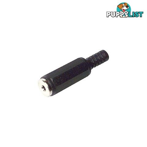 PD1832 3.5MM STEREO PHONO SOCKET BLACK PLASTIC