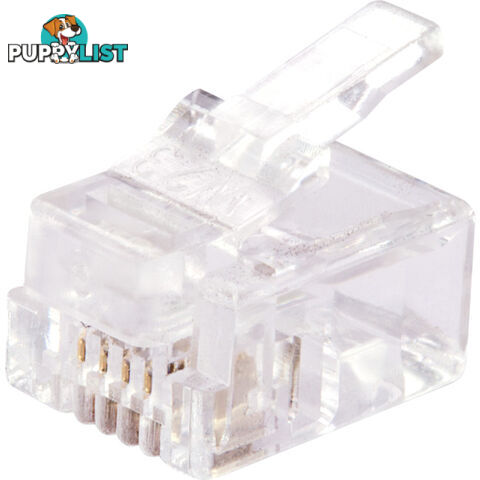 PK3988 RJ14 6P4C MODULAR PLUG (RJ12)