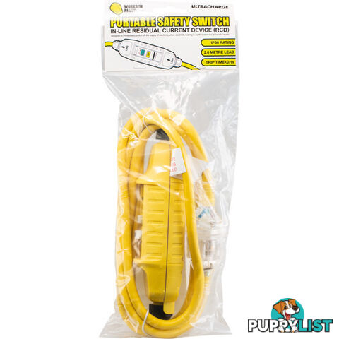 UR240RCD LEAD WITH RCD SAFETY SWITCH 2M 10A PLUG INLINE RCD