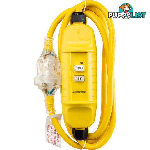 UR240RCD LEAD WITH RCD SAFETY SWITCH 2M 10A PLUG INLINE RCD